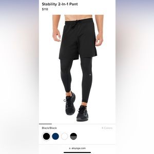 Men’s Alo Yoga Stability 2-in-1 Pants
